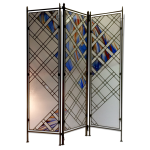 Paravent en vitrail (stained glass folding screen) Paravent en vitrail (stained glass folding screen)