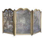 Pare - feu de chemin�e ancien en laiton