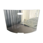 Pare feu chemine en verre