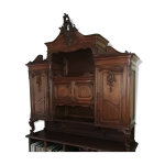 Partie haute de vaisselier ancien du xix , style louis xv