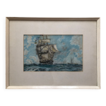 Pastel et crayon sur papier par stewart 1975