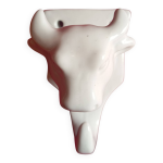 Patère en céramique figurant une vache Patère en céramique figurant une vache