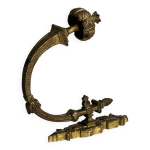 Pat�re murale ancienne m�tal dor� sculpt�