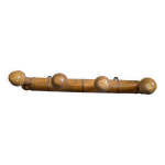 Patre murale bambou vintage 4 crochets esprit bohme chic