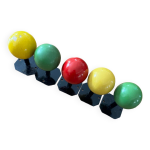 Patre murale boule en bois vintage