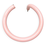 Patère porte - serviette en métal rose années 80 Patère porte - serviette en métal rose années 80