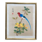 Peinture asiatique sur soie