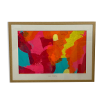 Peinture originale sous - verre dambulation