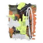 Peinture trait jorgen abstrait