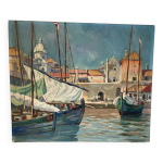 Peinture de voiliers sign� francis bott