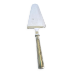 Pelle à tarte vintage en métal argenté et lame inox - décor au filet contour Pelle à tarte vintage en métal argenté et lame inox - décor au filet contour