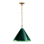 Pendentif en verre vert  najade  de jonas hidle