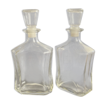 Pre de carafes  whisky ou liqueur de 75 cl verre vintage