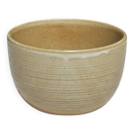 Un petit bol haut beige cnp gr�s village france vintage d12