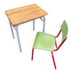 Petit bureau d colier et sa chaise vintage