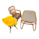 Petit bureau enfant scandinave et ses fauteuils assortis