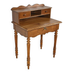 Petit bureau  gradin en merisier blond, style louis philippe fin xixe