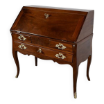 Petit bureau de port en acajou de cuba, poque louis xv xviiie