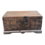 Petit coffre indien avec deux niveaux et plusieurs compartiments, pi�ce unique