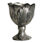 Petit coquetier en mtal forme fleur
