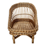 Petit fauteuil enfant en osier