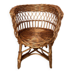 Petit fauteuil osier enfant
