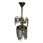 Petit lustre  rivire de diamants  en cristal blanc