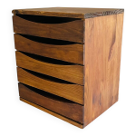 Petit meuble de m�tier vintage 5 tiroirs.