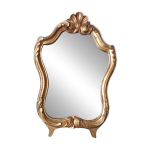 Petit miroir  poser en bois dor (vintage)