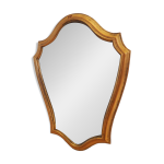 Petit miroir doré en bois avec moulure vintage Petit miroir doré en bois avec moulure vintage