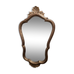 Petit miroir fronton coquille
