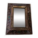 Petit miroir à parclose décor d'arabesques milieu xxe Petit miroir à parclose décor d'arabesques milieu xxe