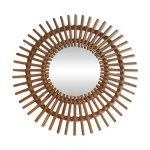 Petit miroir en rotin