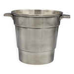 Petit seau glace champagne rafraichissoire bouteille metal argente art deco