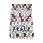 Petit tapis marocain boucherouite color rversible