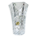 Petit vase vintage en cristal d'arques motif gomtrique