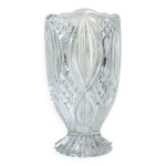 Petit vase vintage en verre motif gomtrique