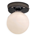 Petite applique murale plafonnier ancien globe verre opaline blanc 12 cm Petite applique murale plafonnier ancien globe verre opaline blanc 12 cm