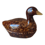 Petite boite en forme de canard en céramique michel caugant vintage Petite boite en forme de canard en céramique michel caugant vintage