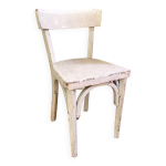 Petite chaise bistrot pour enfant en bois blanc