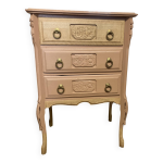 Petite commode art dco esprit coiffeuse terracotta