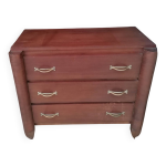 Petite commode en bois de plaquage art d�co.