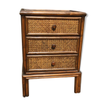 Petite commode rotin