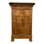Petite commode secrétaire en noyer de la fin du xix ème siècle Petite commode secrétaire en noyer de la fin du xix ème siècle