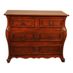 Petite commode tombeau en noyer - 18 sicle