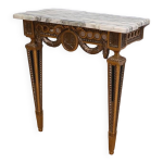 Petite console d applique en bois sculpté, style louis xvi, époque napoléon iii milieu xixe Petite console d applique en bois sculpté, style louis xvi, époque napoléon iii milieu xixe