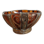 Petite coupe en verre dans monture en mtal
