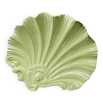 Petite coupe ou vide poche en fa�ence rococo coquillage vintage ann�es 70 - 80