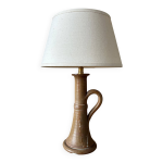 Petite lampe à poser, lampe de chevet vintage en grès émaillé, bon état, au Petite lampe à poser, lampe de chevet vintage en grès émaillé, bon état, au
