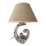 Petite lampe cristal schneider ann�es 50